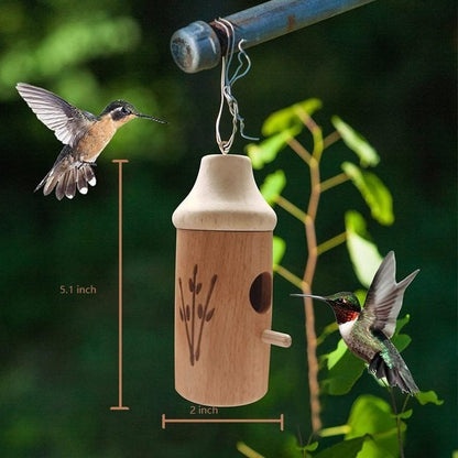 SEREINEX® Wooden Hummingbird House (Set 3 Pcs)
