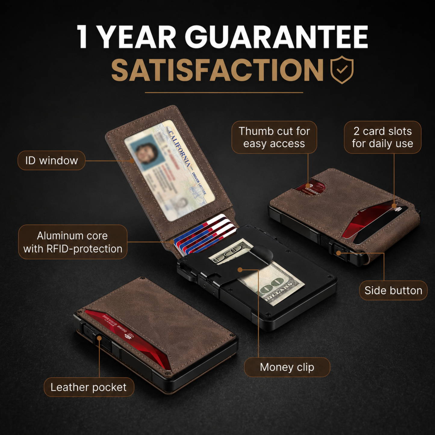 Sereinex MagVault® Minimalist Wallet - Maximum Capacity. Minimal Footprint.