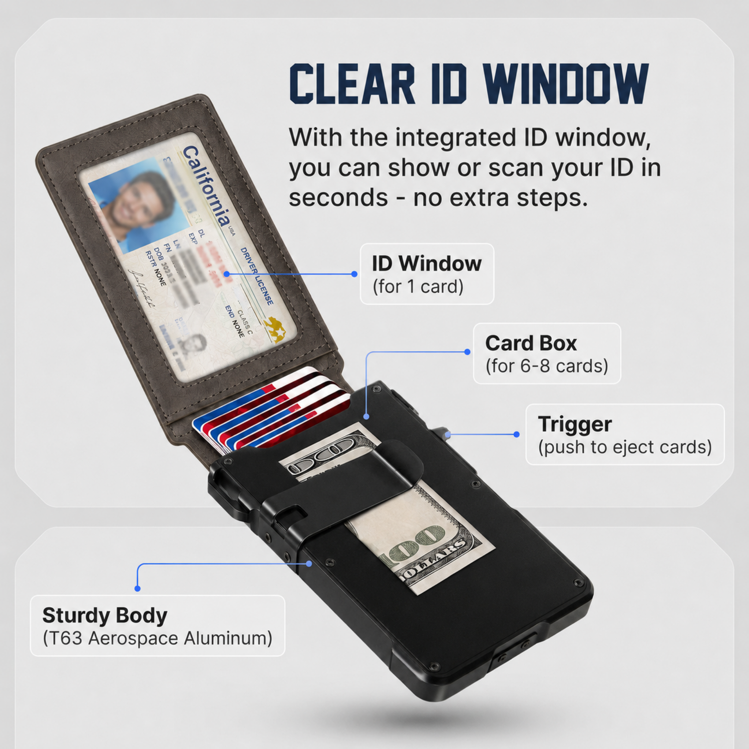 ID POCKET & MONEY CLIP