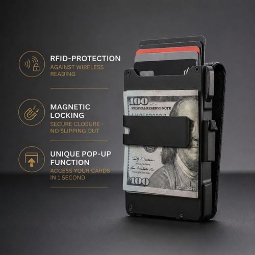 Sereinex MagVault® Minimalist Wallet - Maximum Capacity. Minimal Footprint.
