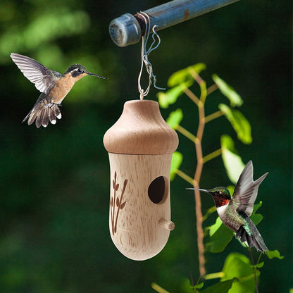 SEREINEX® Wooden Hummingbird House (Set 3 Pcs)
