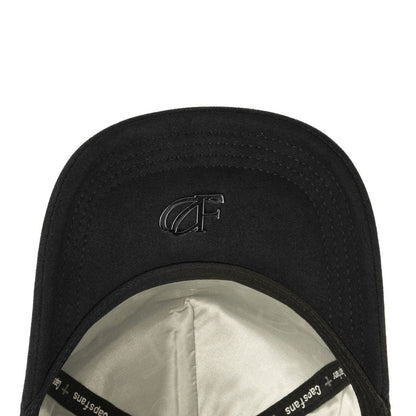 Caps Fans 3 Cruces Silver Black / Visor Suede Snapback