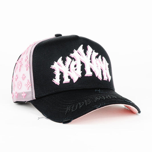 The Rude Awakening Yankees NY Rosa Negro Snapback