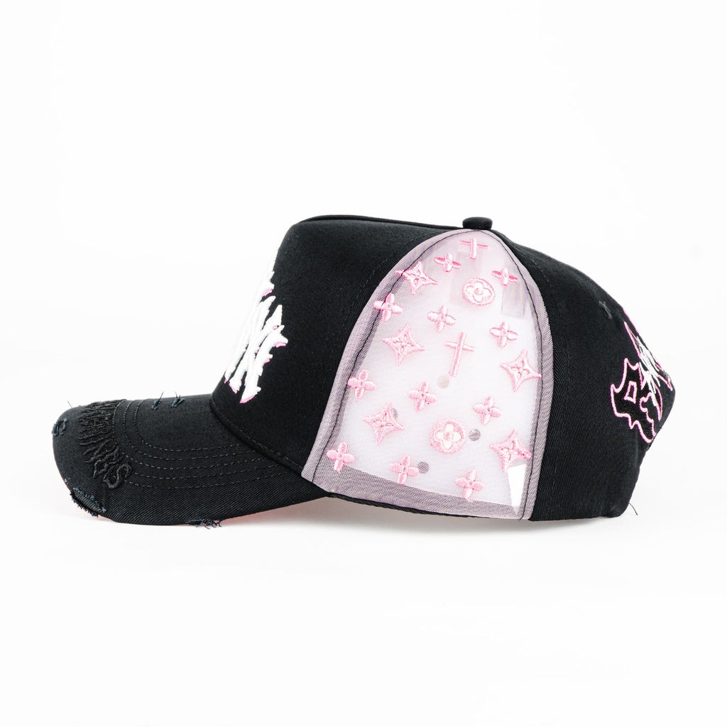 The Rude Awakening Yankees NY Rosa Negro Snapback