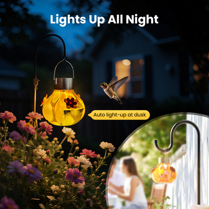 SEREINEX® Solar Hummingbird Feeder with Light