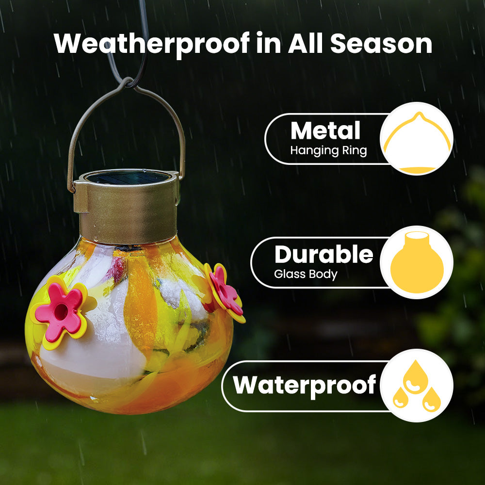 SEREINEX® Solar Hummingbird Feeder with Light
