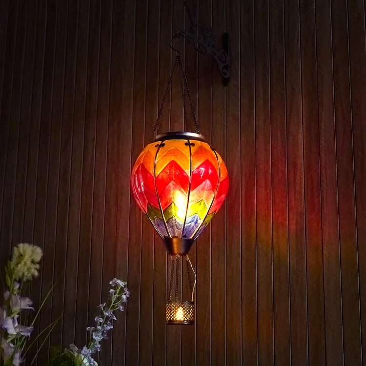 SEREINEX® Hot Air Balloon Solar Lantern With Flame Effect
