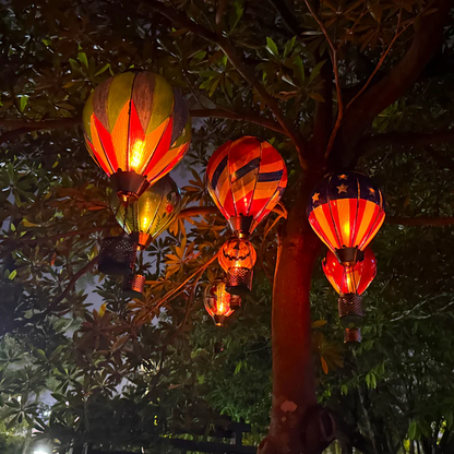 SEREINEX® Hot Air Balloon Solar Lantern With Flame Effect