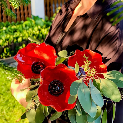 SEREINEX® Handmade Metal Flower Garden Stake