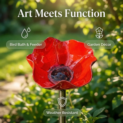 SEREINEX® Handmade Metal Flower Garden Stake