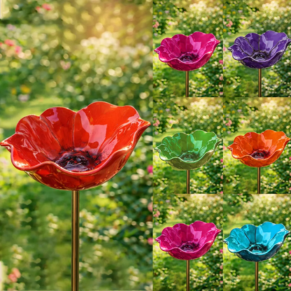 SEREINEX® Handmade Metal Flower Garden Stake
