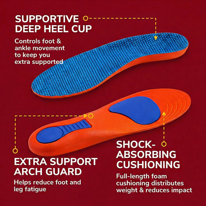 SEREINEX® Comfort Core – Arch Support Insoles (Trim to Fit)