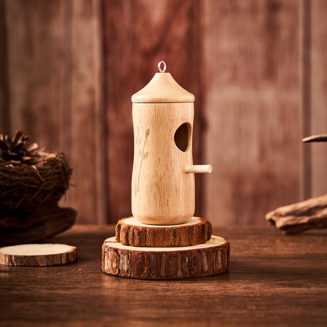 SEREINEX® Wooden Hummingbird House (Set 3 Pcs)